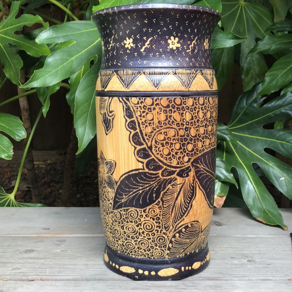 Indonesian Bamboo vase